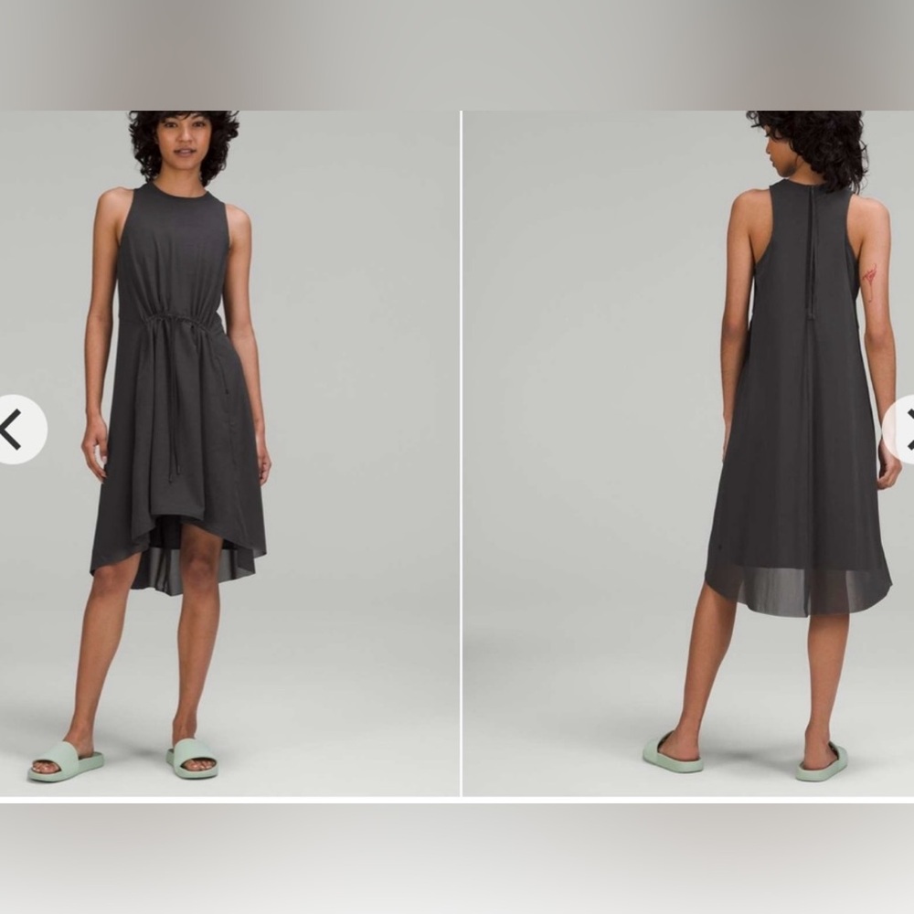 Lululemon Mesh Overlay High Neck Dress